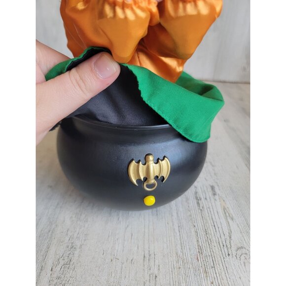 Gemmy Animated kicking witch cauldron Halloween prop - Picture 8 of 9